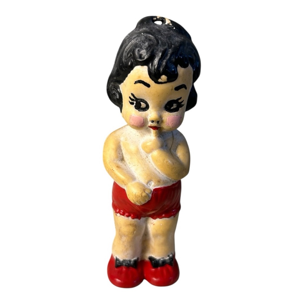 Antique 1940s-50s Ideal USA Cupie Doll Rattle Figurine